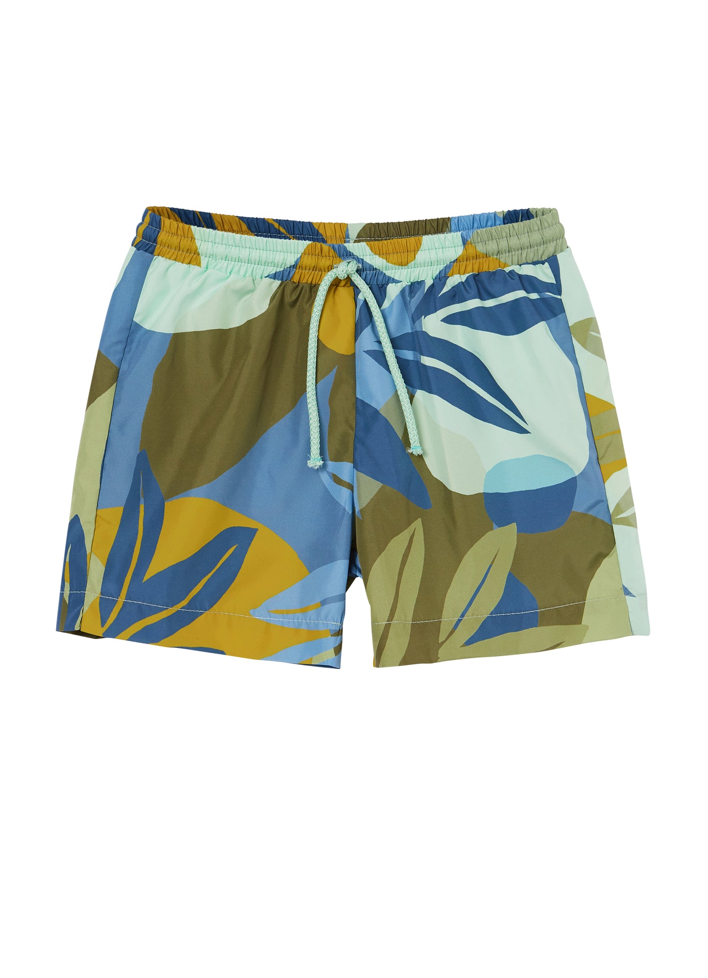 Boys | Beach Boxer Shorts with Leaf Motif | Aviatore