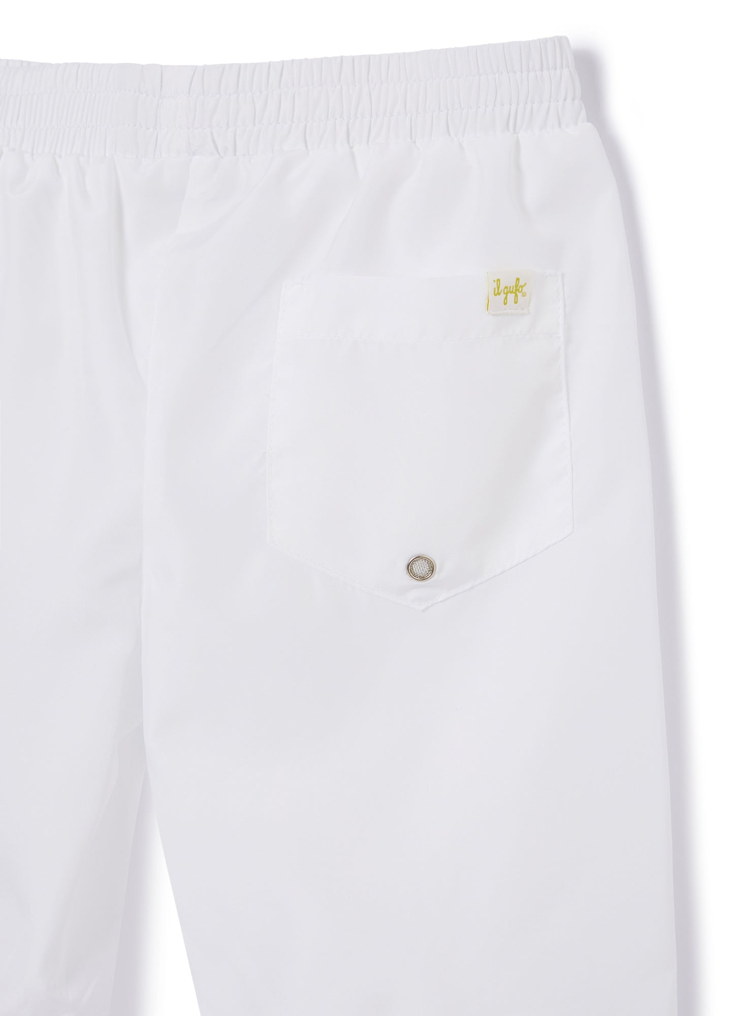 Beach Boxer Shorts with Owl Tattoo Print | White