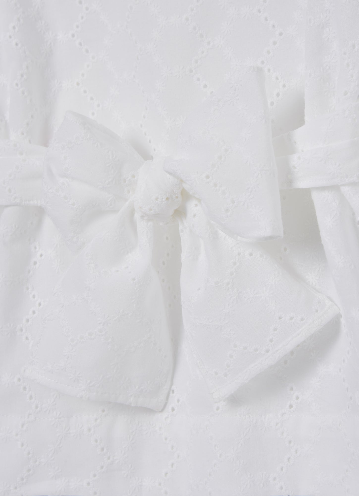 Broderie Anglaise Cotton Top | White