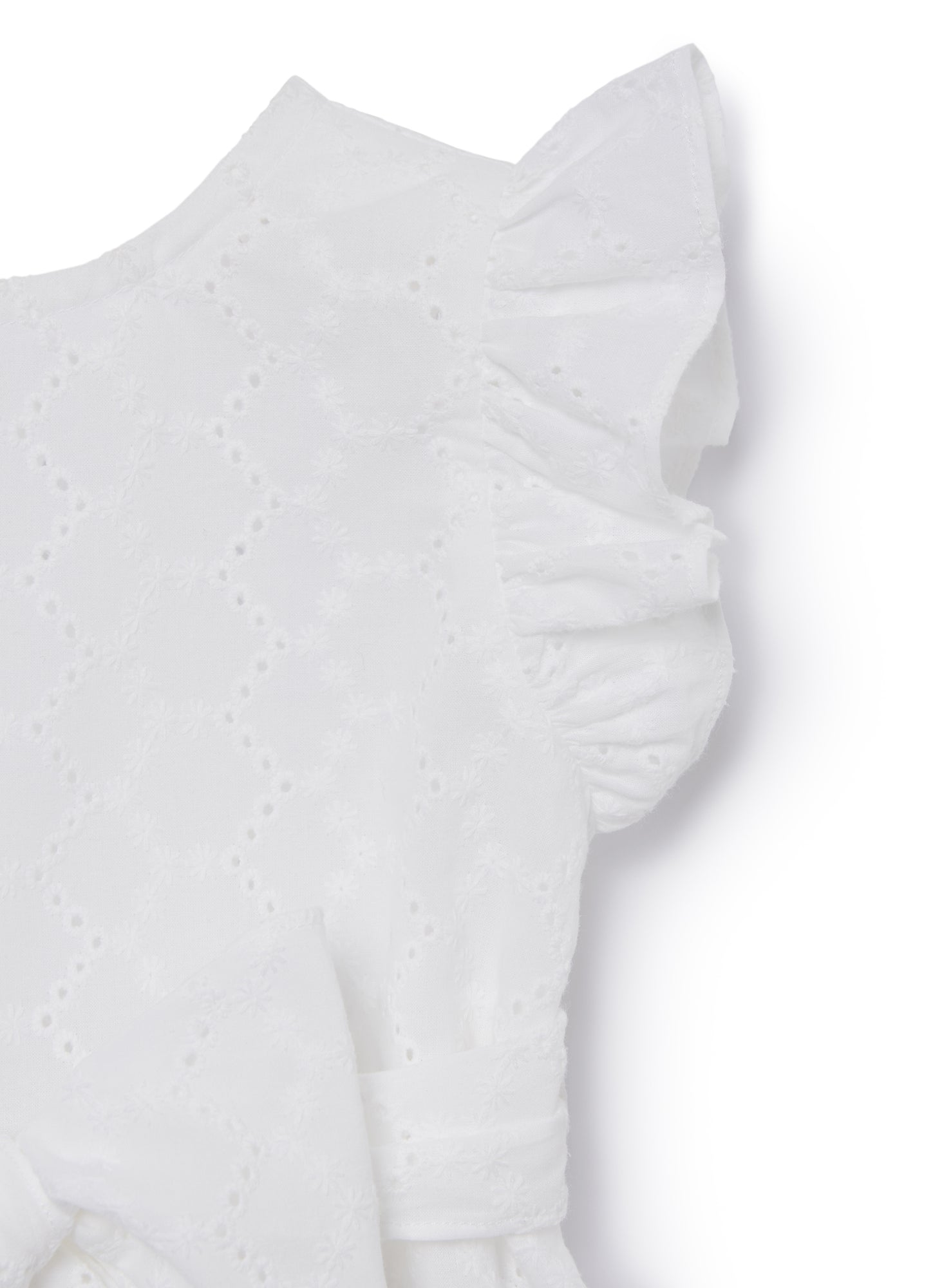 Broderie Anglaise Cotton Top | White