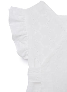 Broderie Anglaise Cotton Top | White
