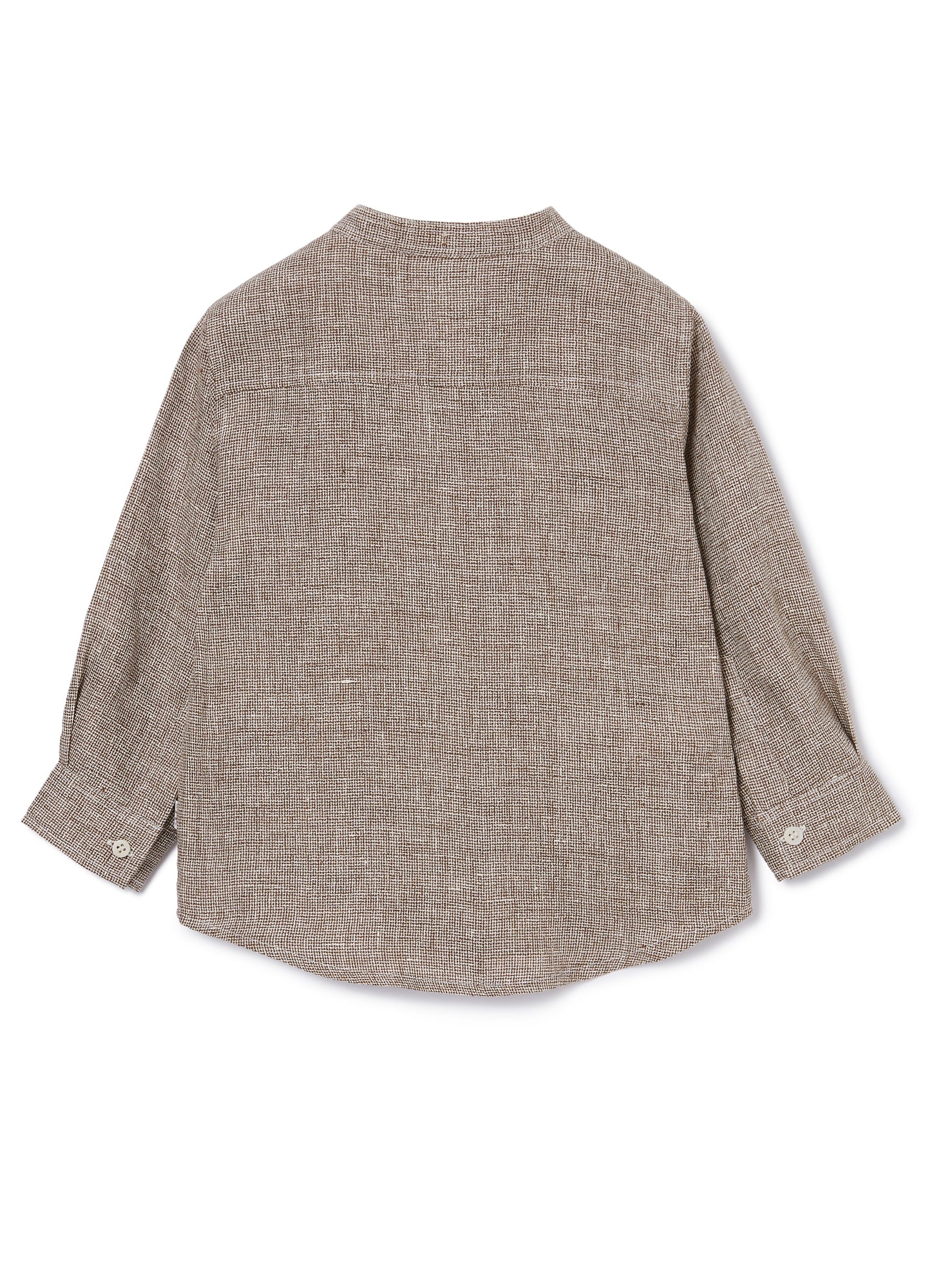 Guru Collar Linen Blouse | Terra