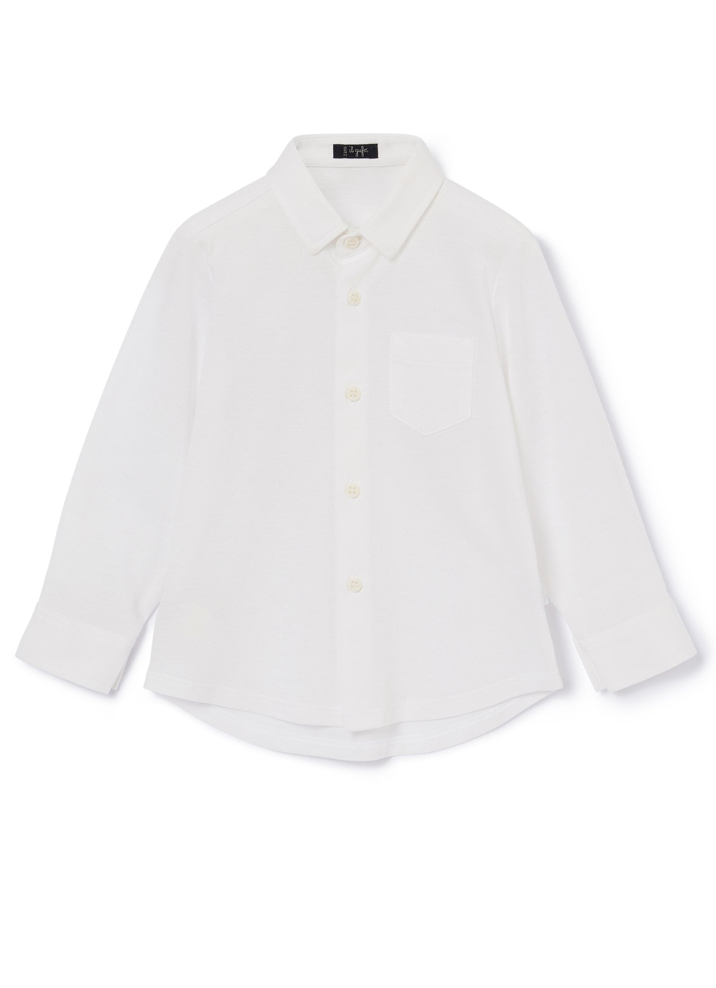 Pique Jersey Blouse | White