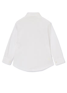 Pique Jersey Blouse | White