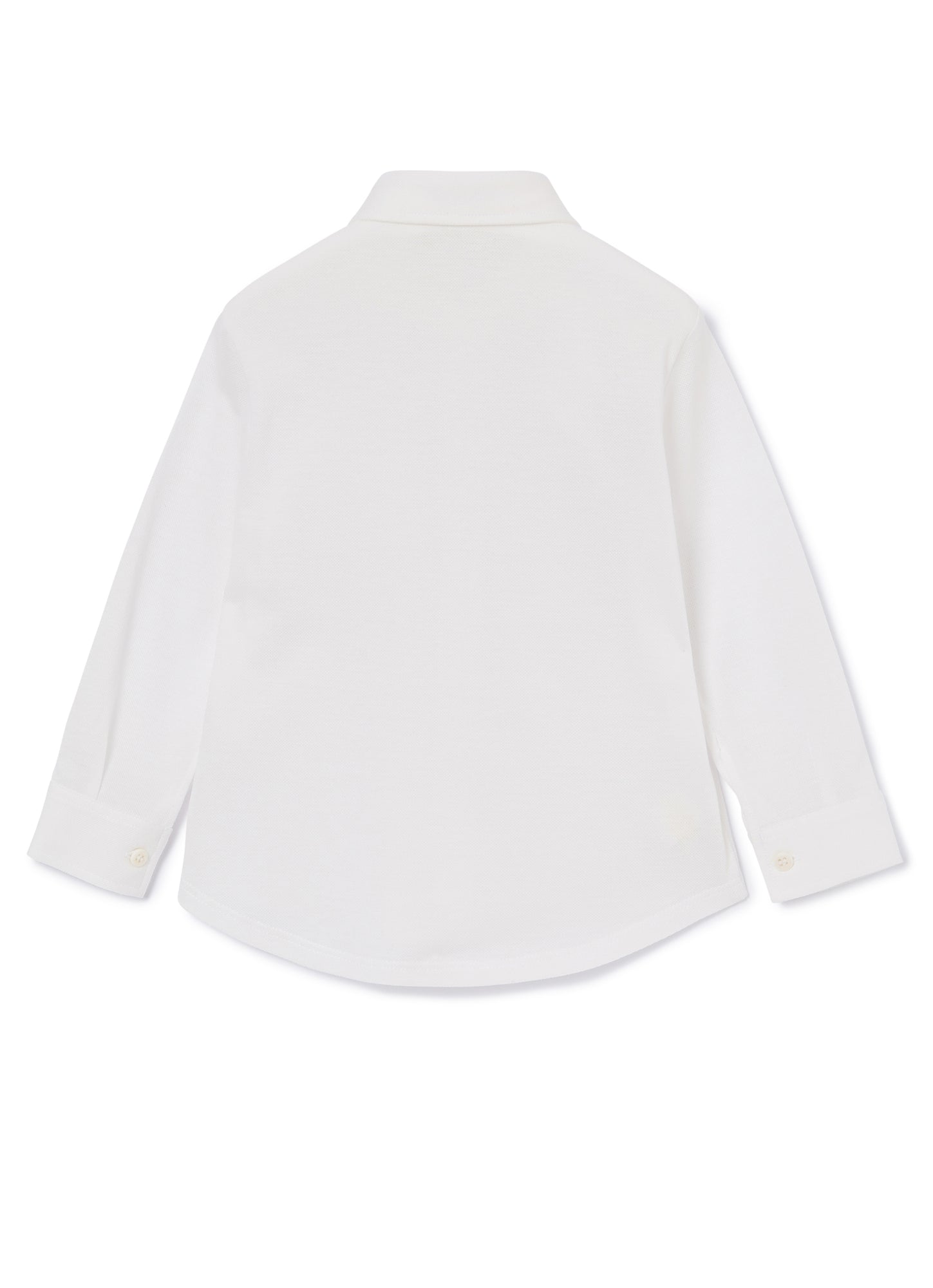 Pique Jersey Blouse | White
