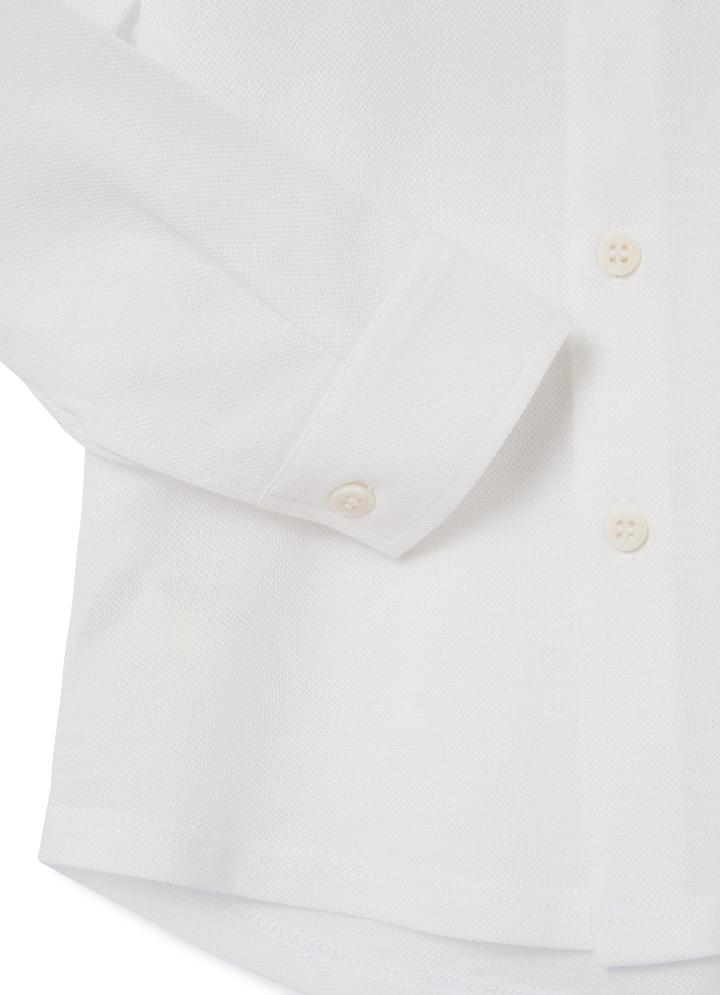 Pique Jersey Blouse | White