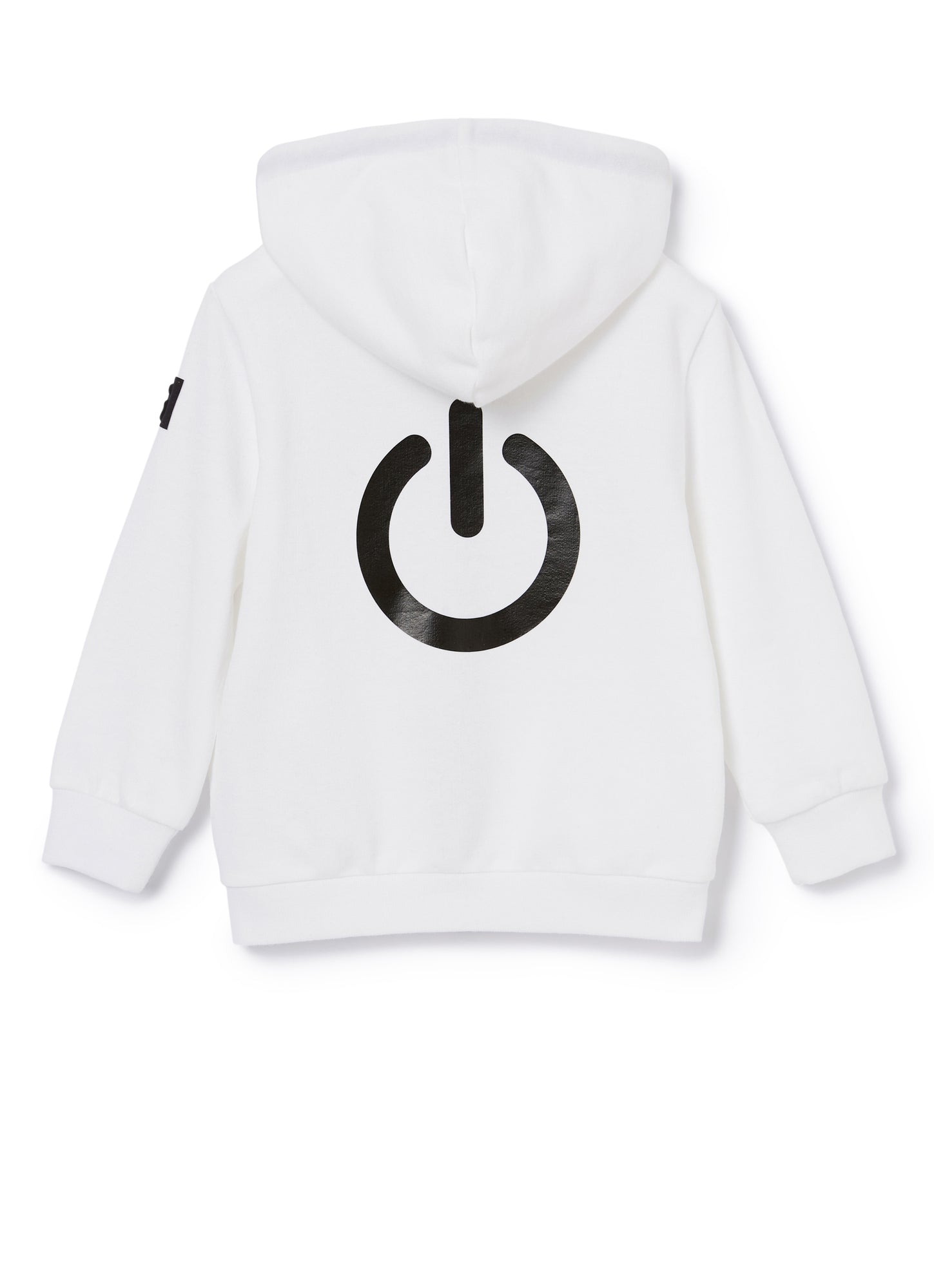 Zipped Sweatshirt | Bianco/Nero