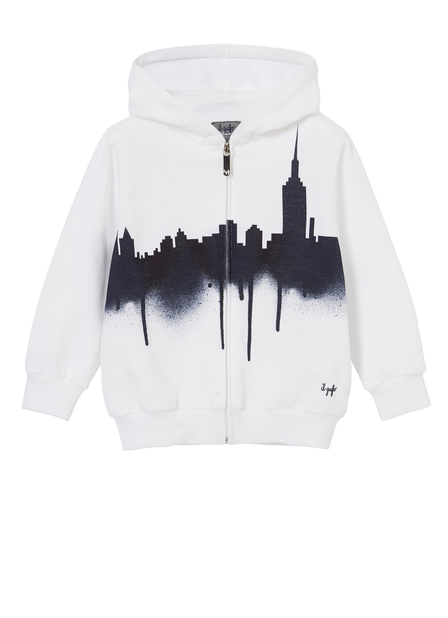 Boys | Sweatshirt with City Print | White Blue