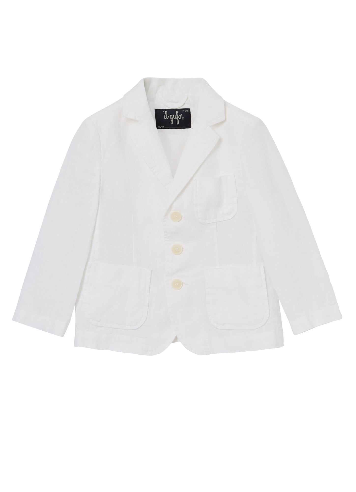 Boys | Linen Blazer | White