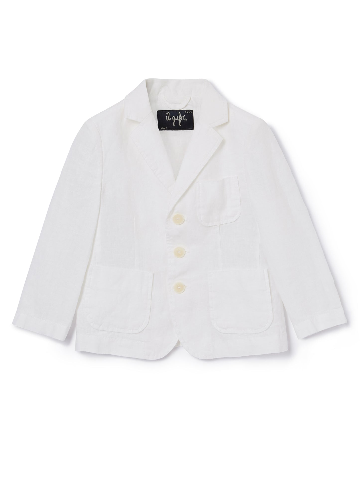 Linen Blazer | White