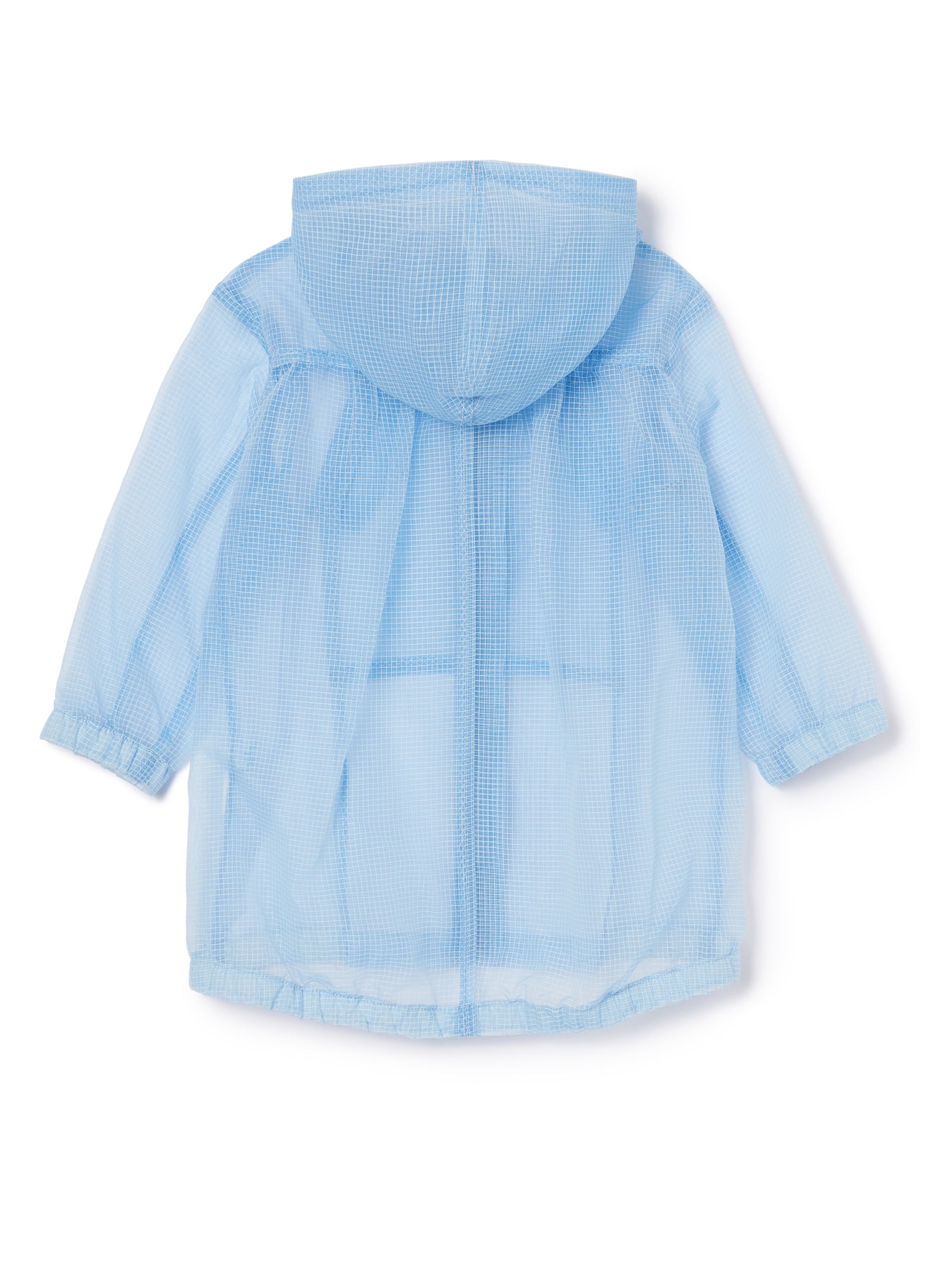 See-Through Parka Coat | Cornflower Blue