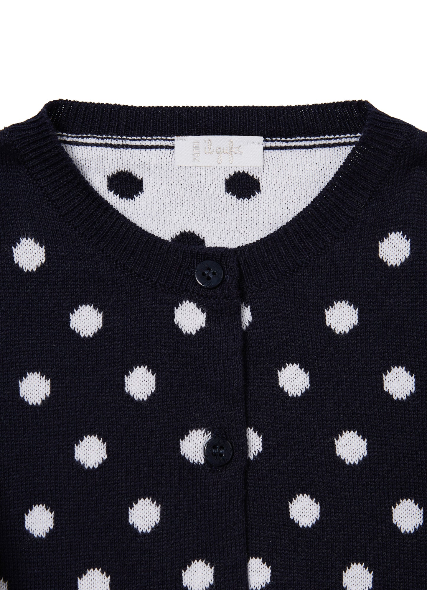 Rebecca Cardigan | Blue/White