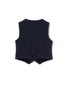Pique Vest | Blue