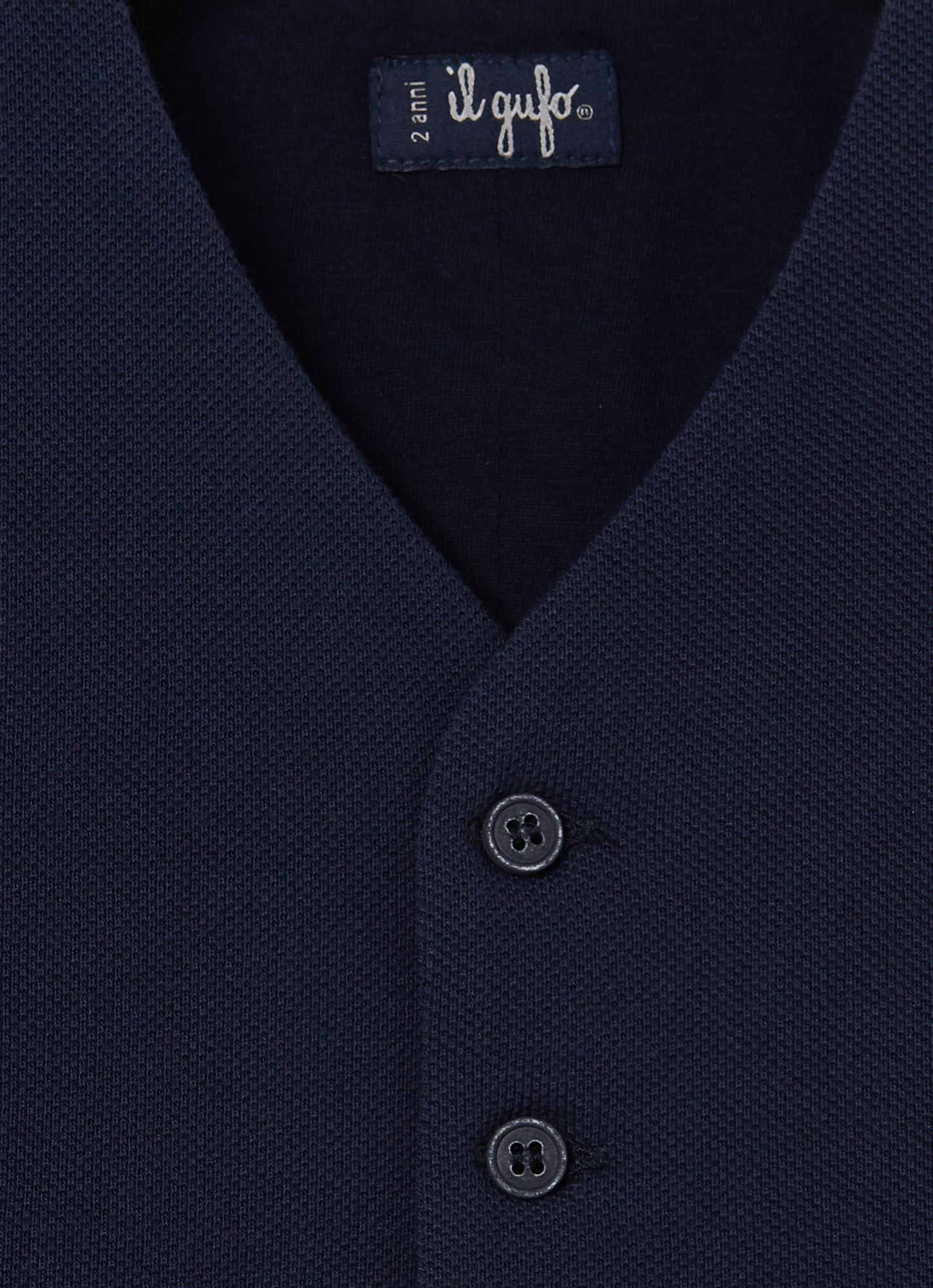Pique Vest | Blue