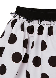 Skirt with Polka Dots | Nero Grande
