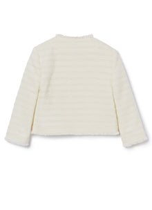 Cotton Tweed Jacket | White