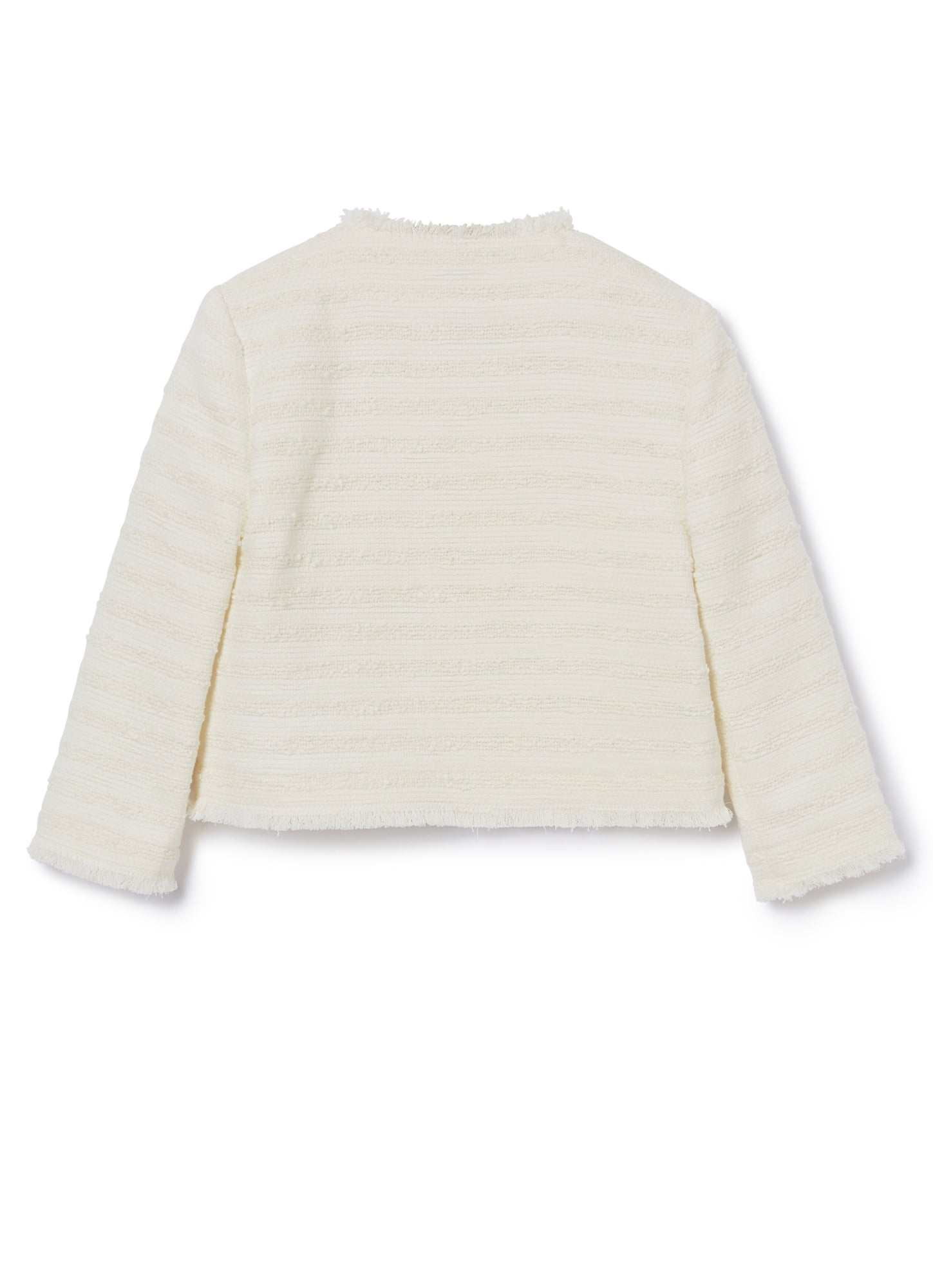 Cotton Tweed Jacket | White
