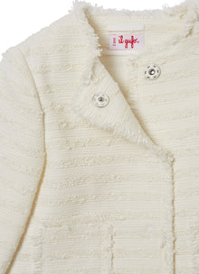 Cotton Tweed Jacket | White