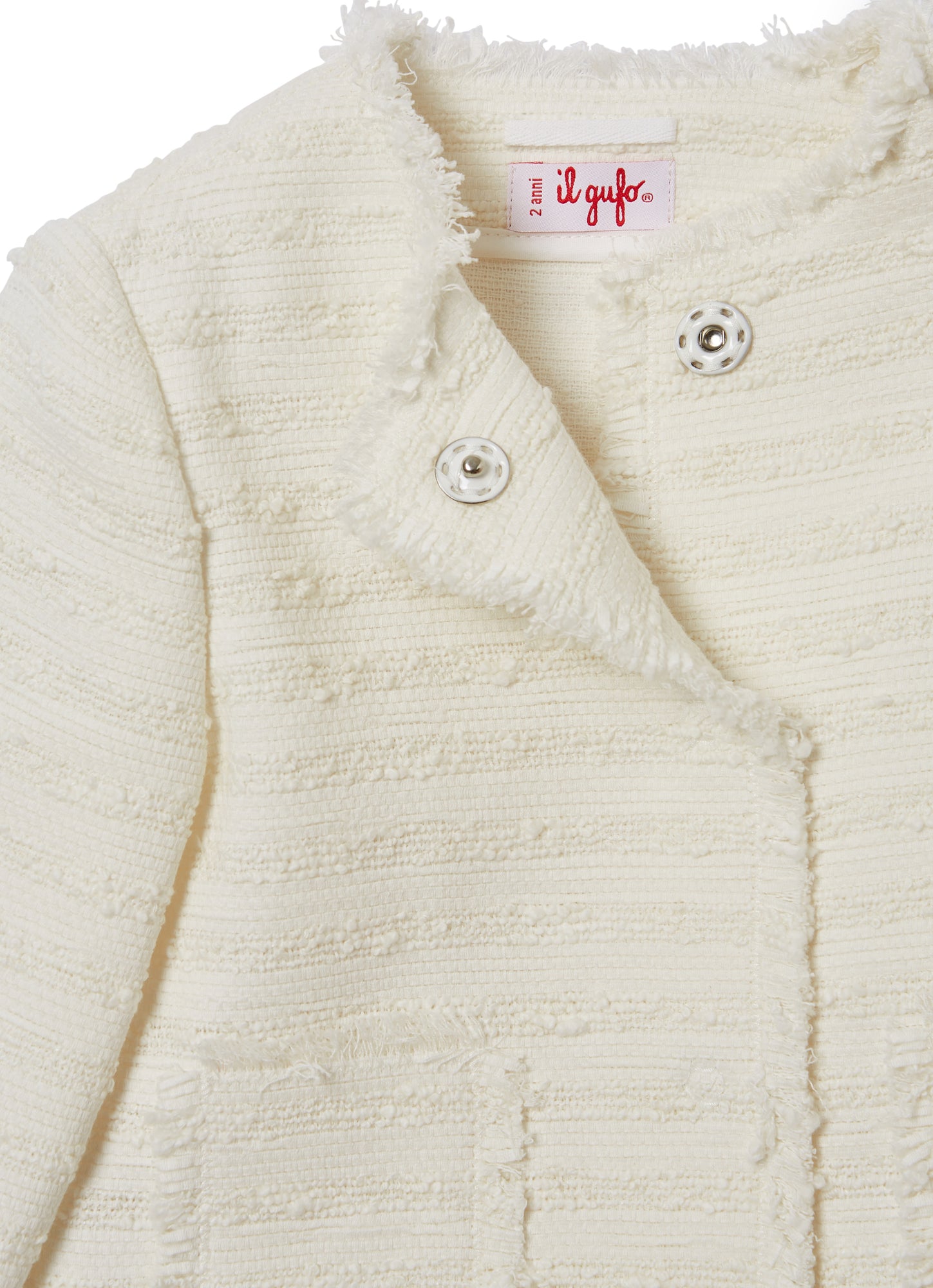 Cotton Tweed Jacket | White