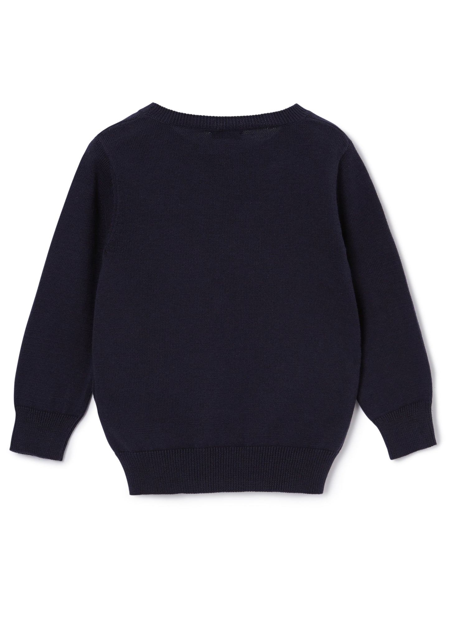 Sweater with City Embroidery | Blue/White
