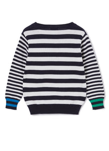 Striped Sweater | Blue/White