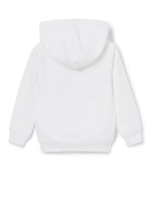 Sweatshirt with Abstract Print | Bianco/Nero
