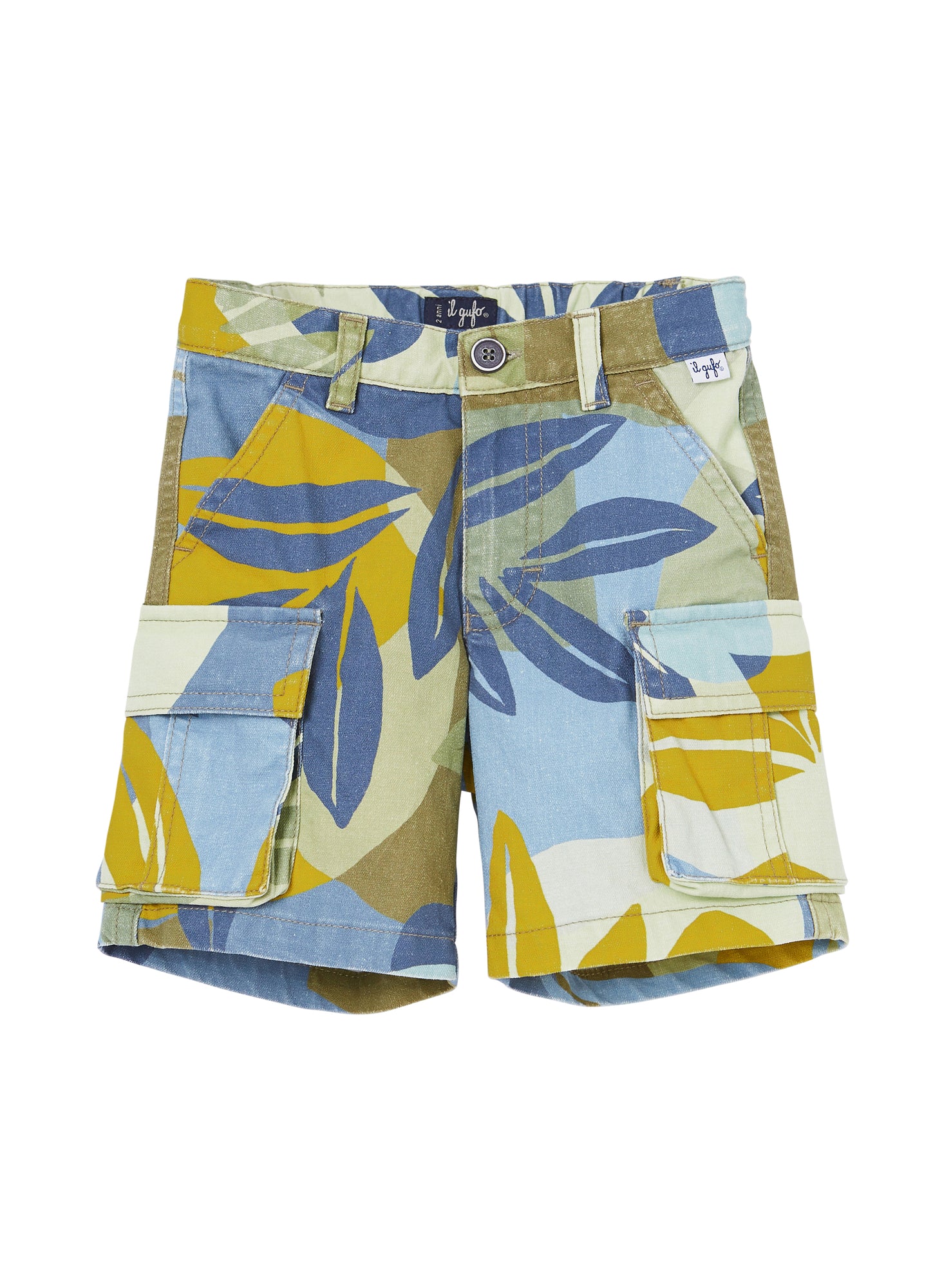 Boys | Cargo Bermuda Shorts with Patterned Print | Aviatore