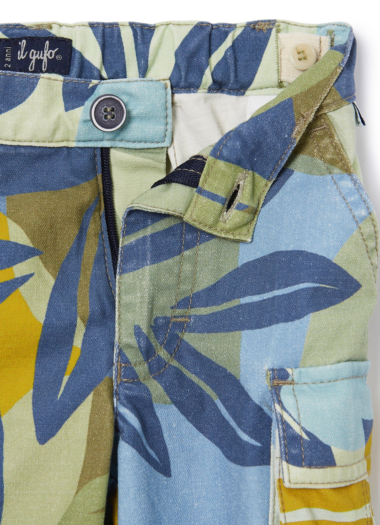 Cargo Bermuda Shorts with Patterned Print | Aviatore