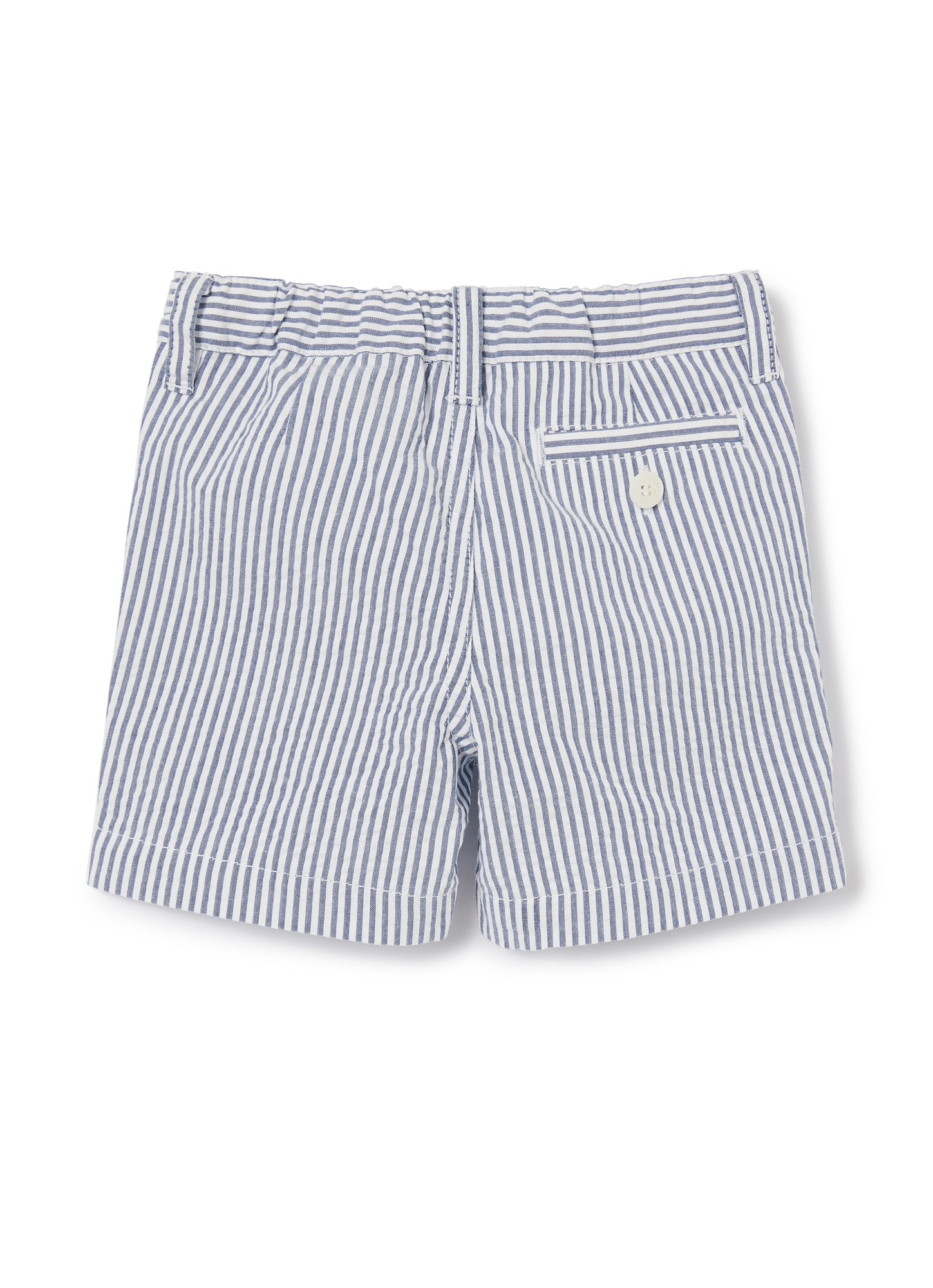 Striped Bermuda Shorts | Blue Denim