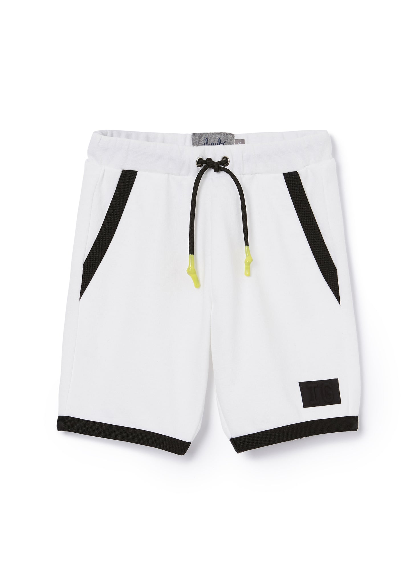 Fleece Bermuda Shorts | Bianco/Nero