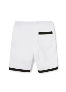 Fleece Bermuda Shorts | Bianco/Nero