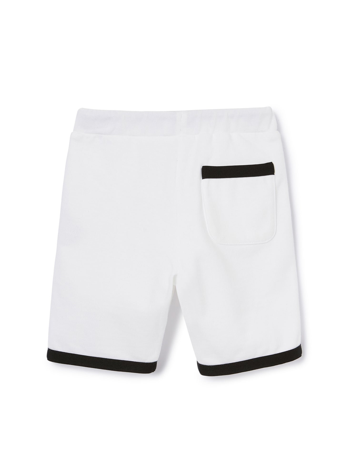 Fleece Bermuda Shorts | Bianco/Nero