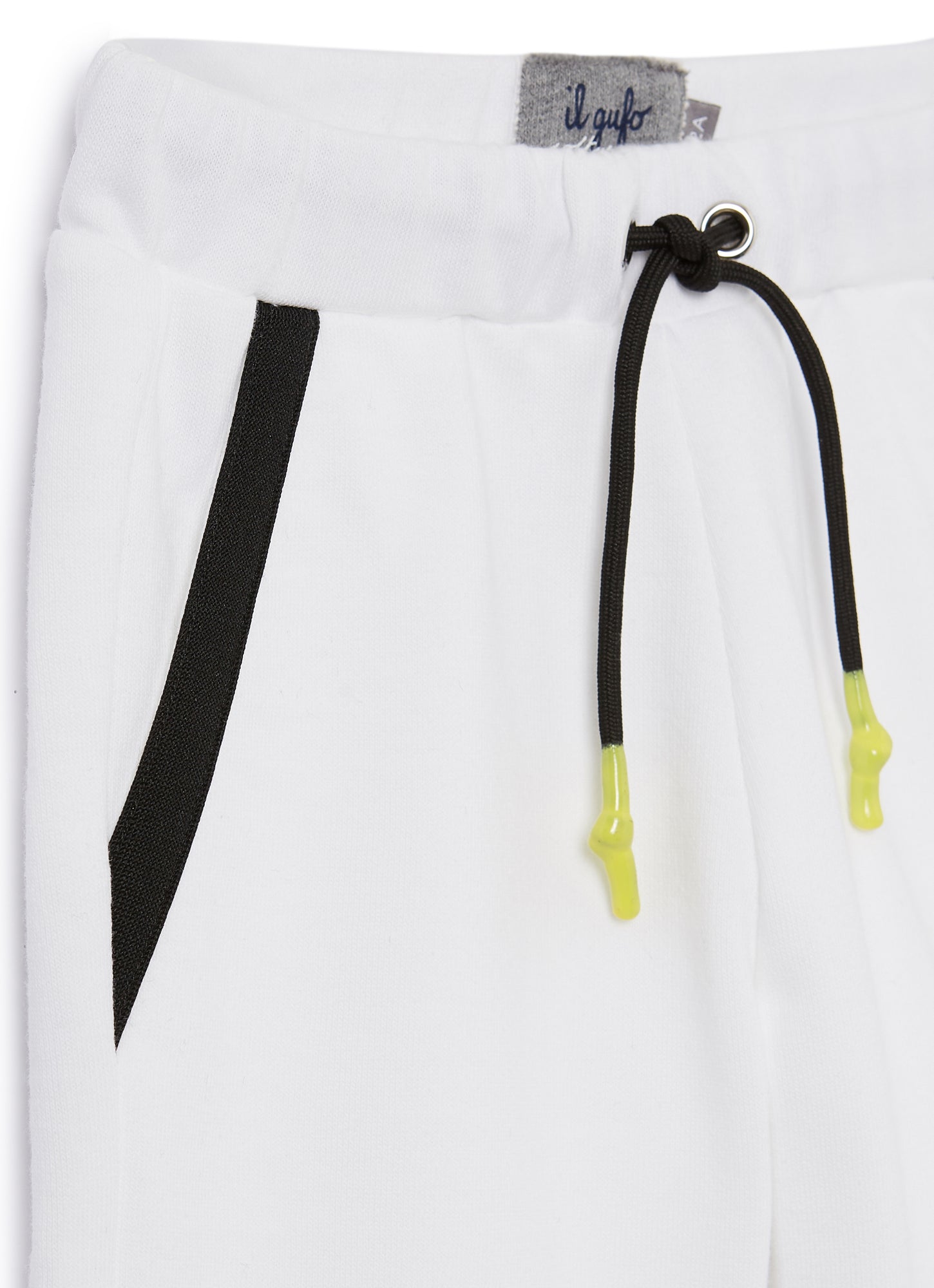 Fleece Bermuda Shorts | Bianco/Nero