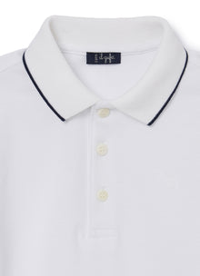 Polo Shirt | White/Blue