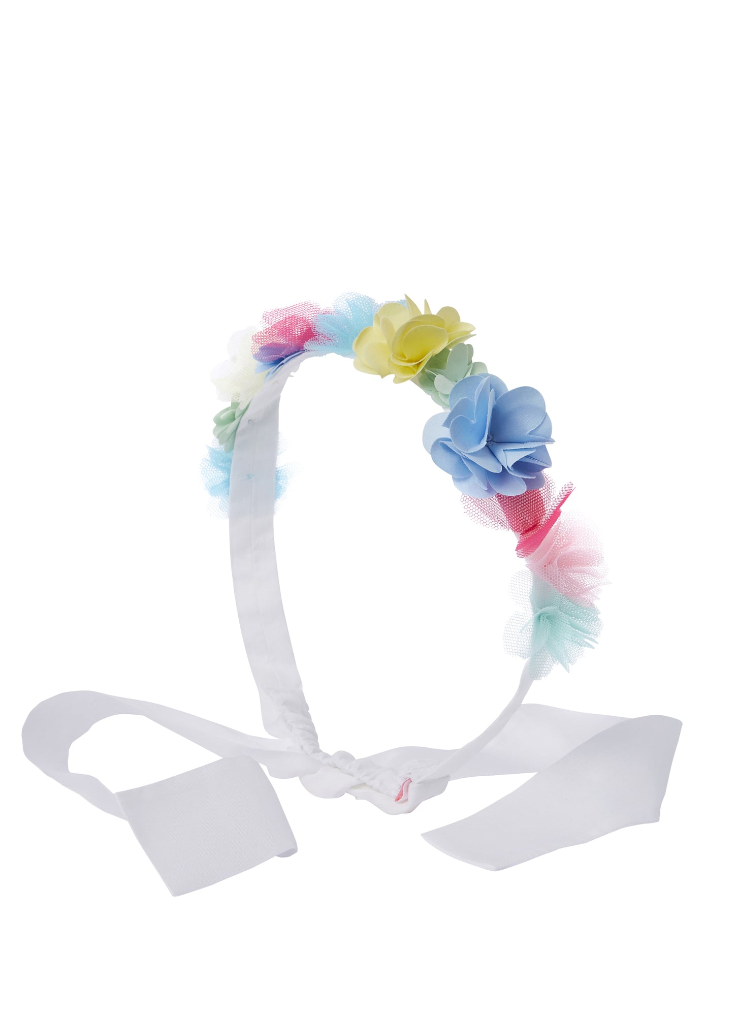 Girls | Headband with Flower Appliques | Acquamarina