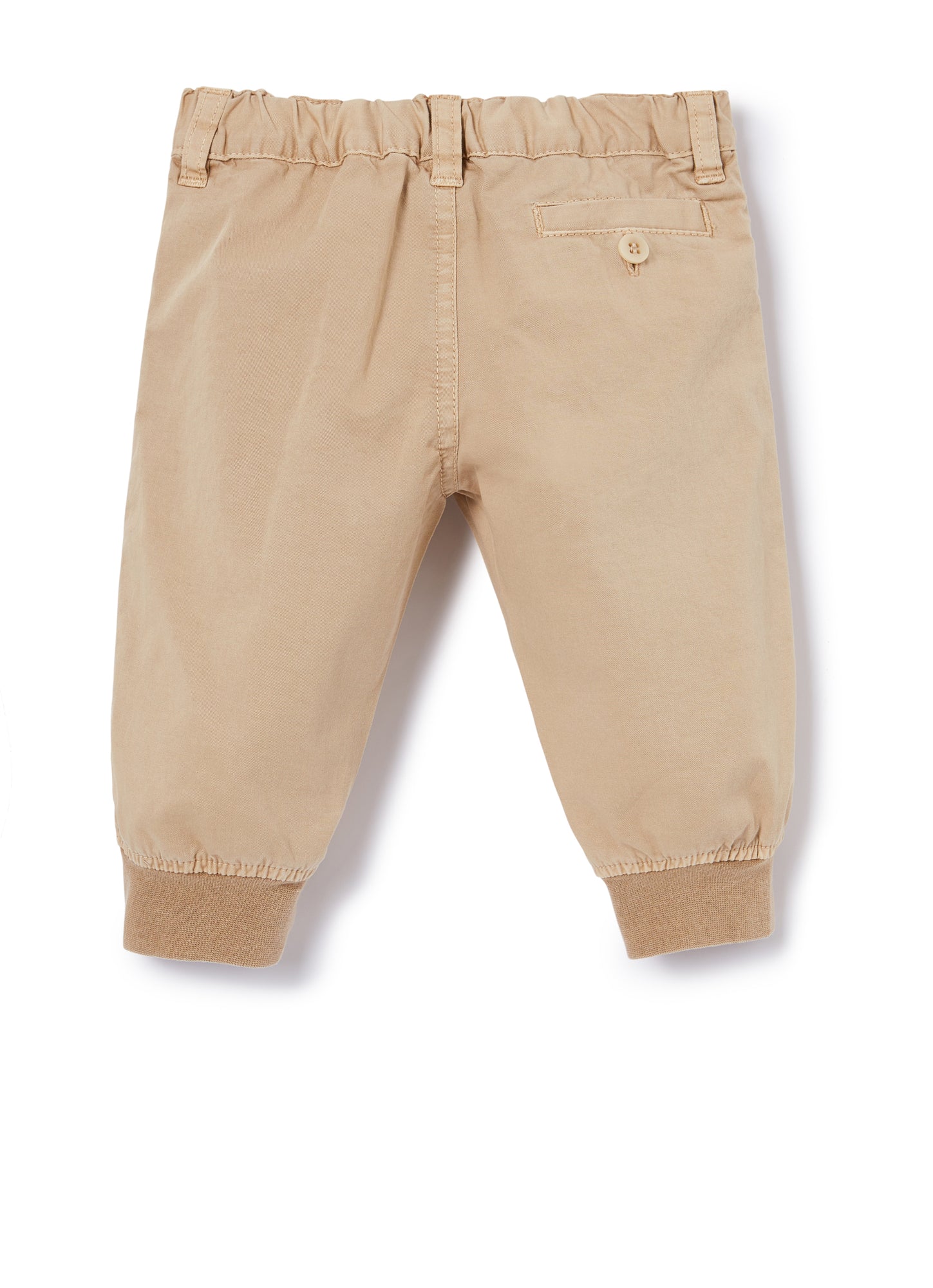 Garment-Dyed Stretch Gabardine Trousers | Bran Beige
