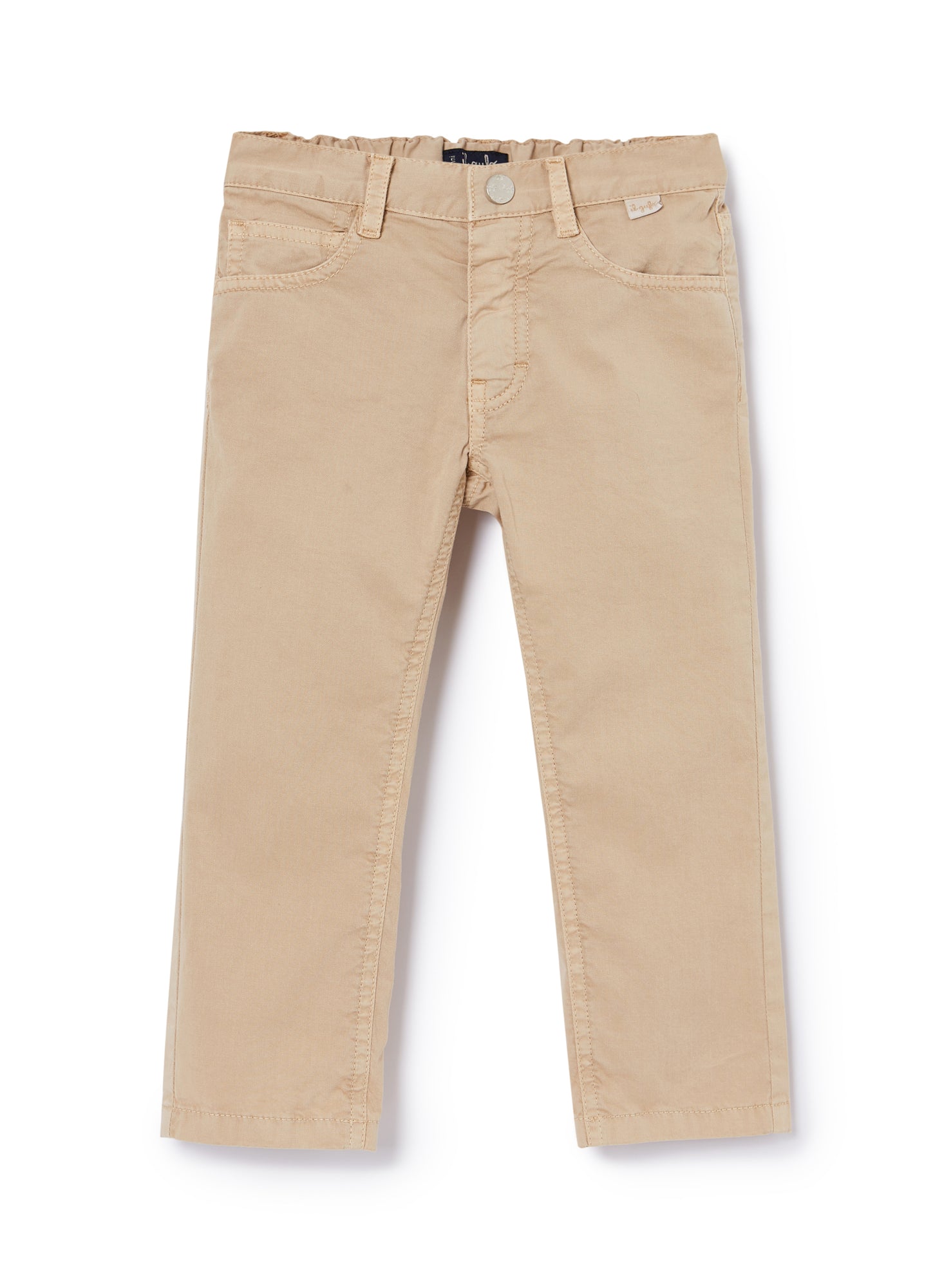 Five-Pocket Gabarine Trousers | Bran Beige