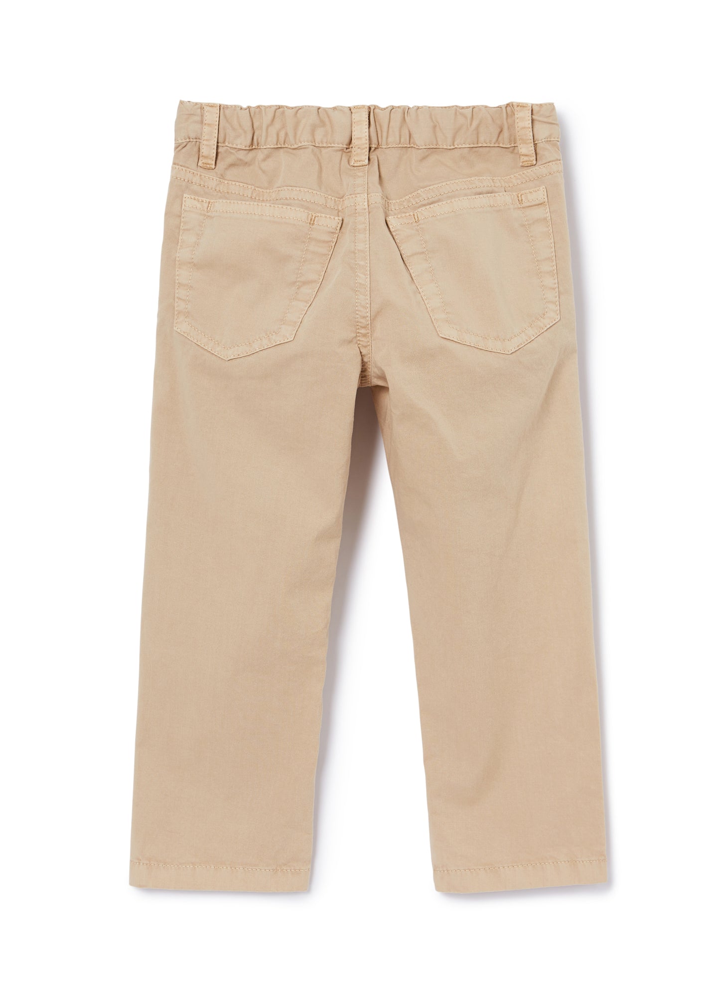 Five-Pocket Gabarine Trousers | Bran Beige