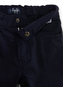 Five-Pockets Gabardine Trousers | Blue