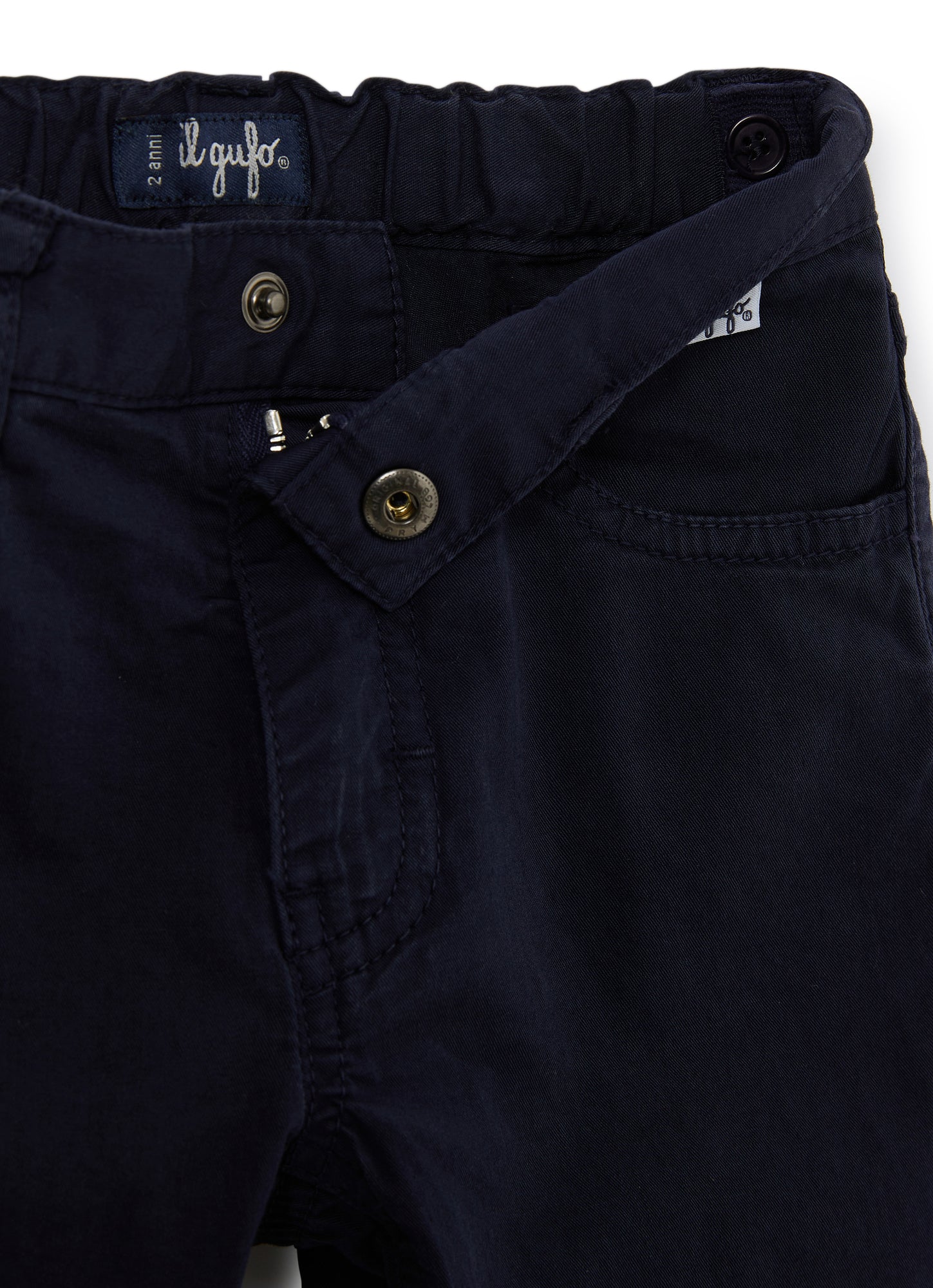Five-Pockets Gabardine Trousers | Blue