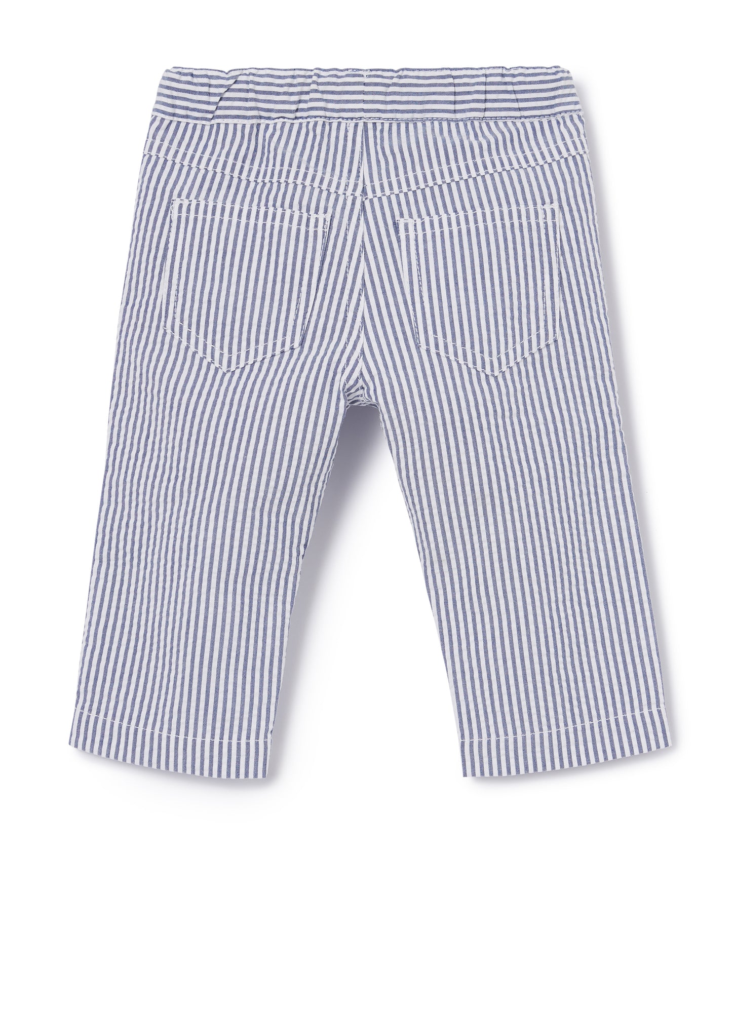 Striped Trousers | Blue Denim