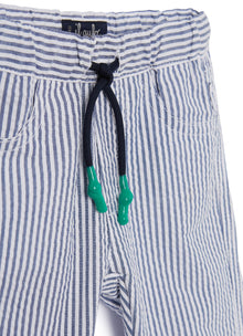 Striped Trousers | Blue Denim