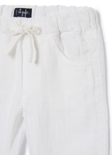 Linen Trousers | White