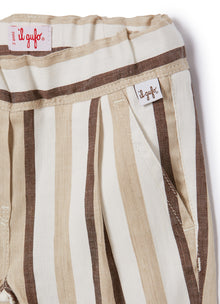 Loose-Fit Striped Trousers | Terra