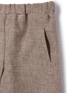 Curved Leg Linen Culottes | Terra