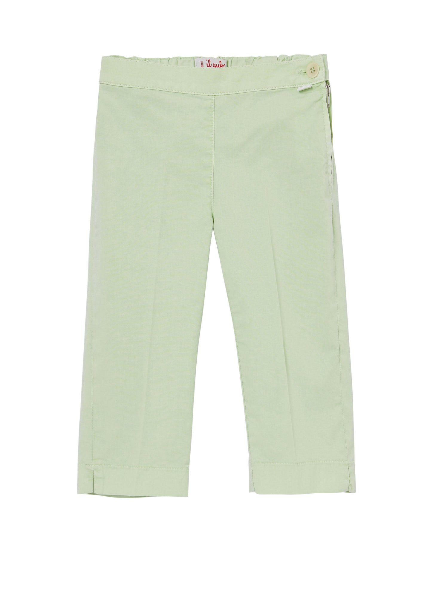 Girls | Ankle Length Capri Pants | Light Green
