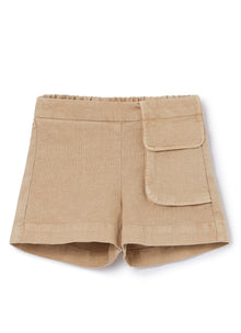 Shorts with Pocket | Bran Beige