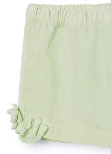 Cotton Shorts with Flowers | Verdino