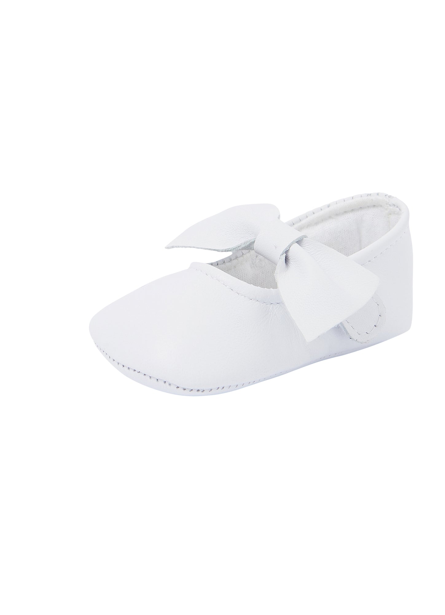Baby Girls | Nappa Leather Shoes with Bow | White