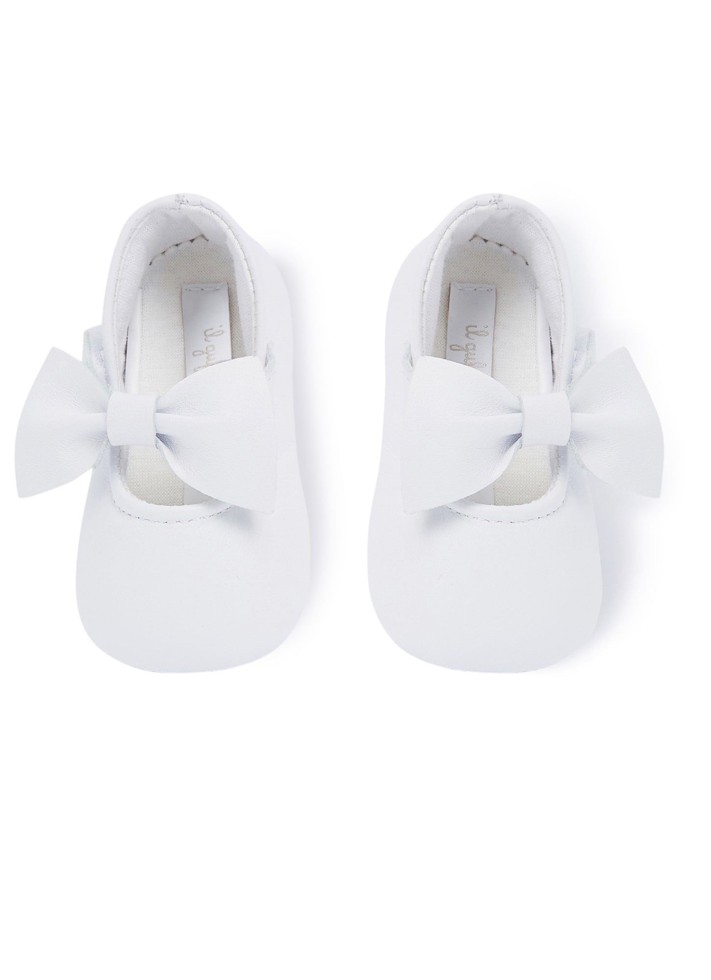 Nappa Leather Shoes with Bow | White